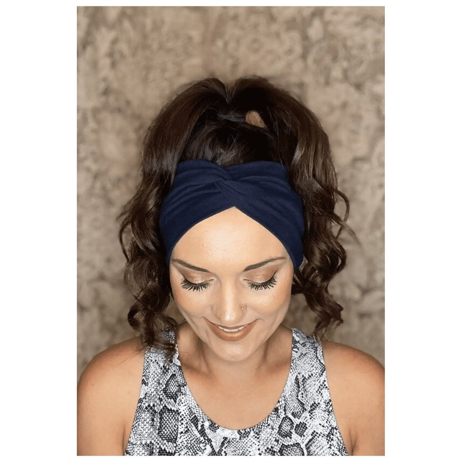 Women’s Wide Headband | Navy