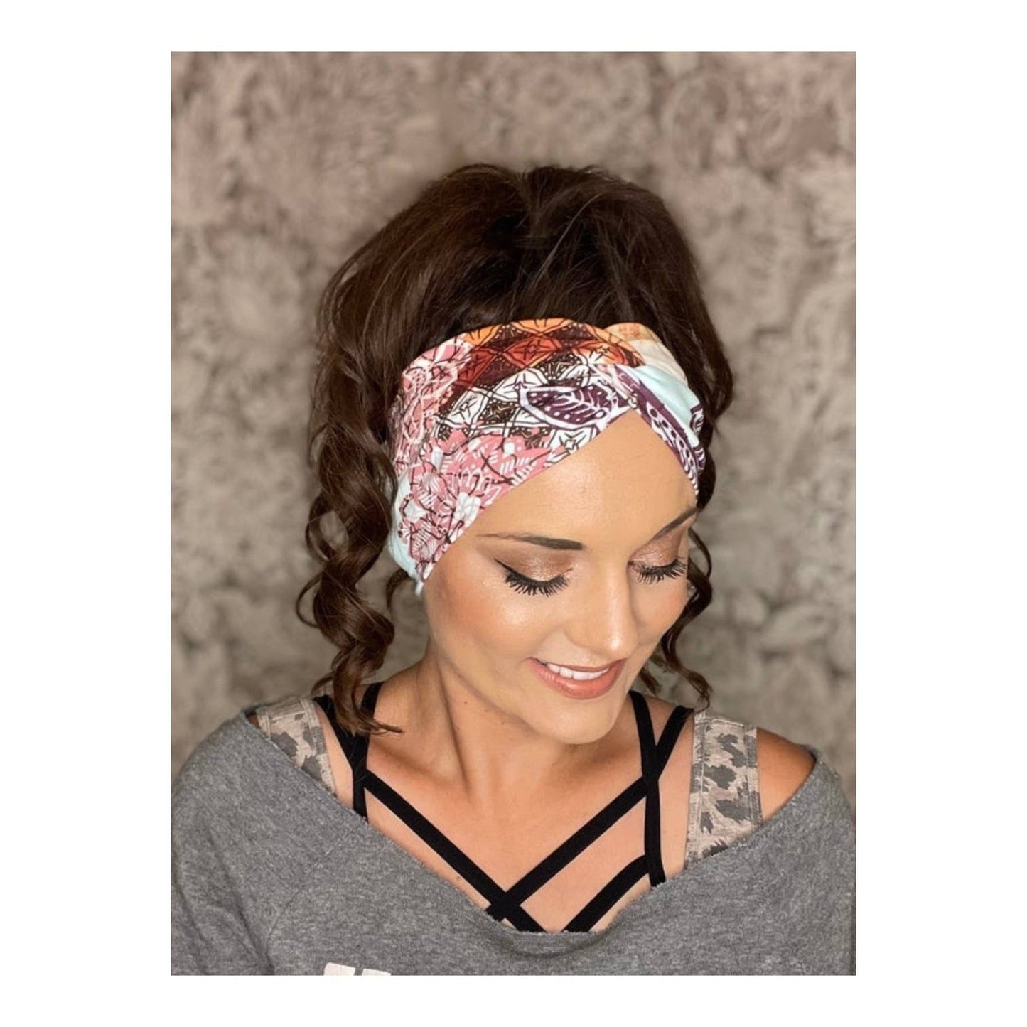 Women's Wide Headband | Abstract Floral