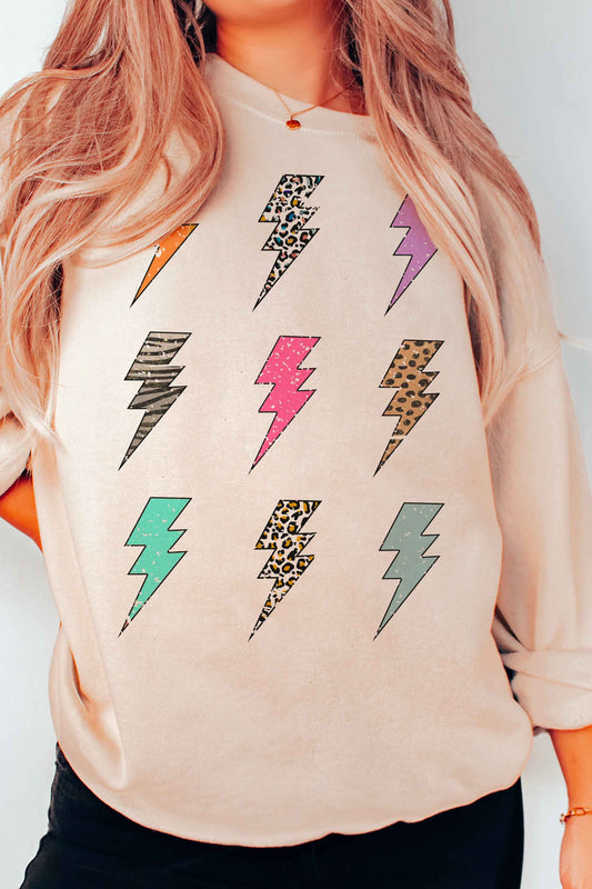 Retro Multi Lightening Sweatshirt