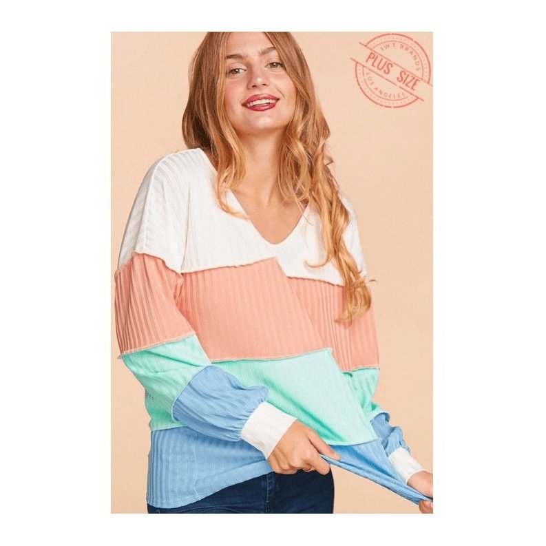 Spring Color-Block Top