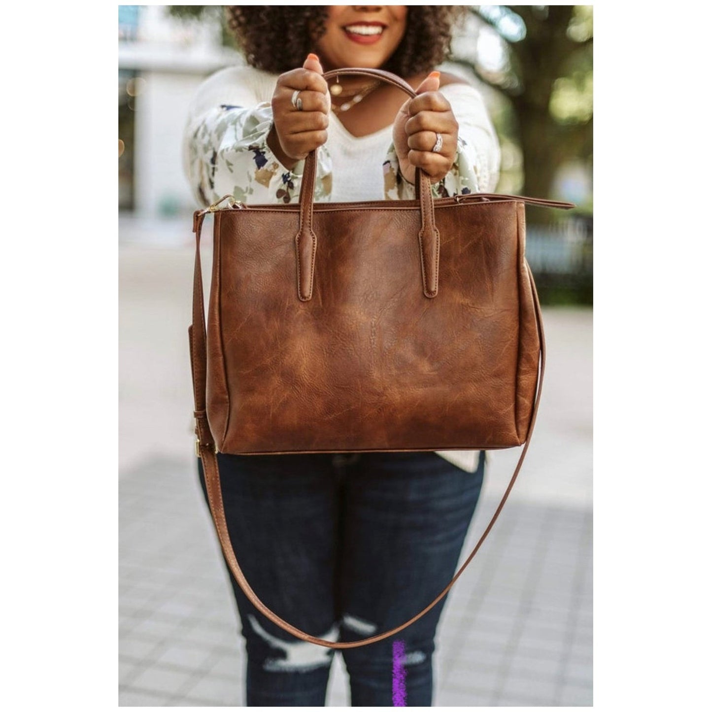 Thelma Tote | Brown