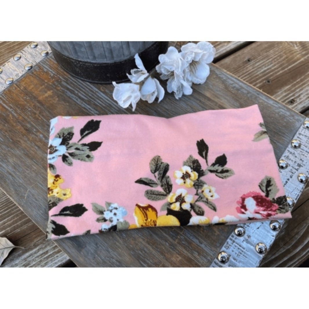 Women's Wide Headband | Pink Floral